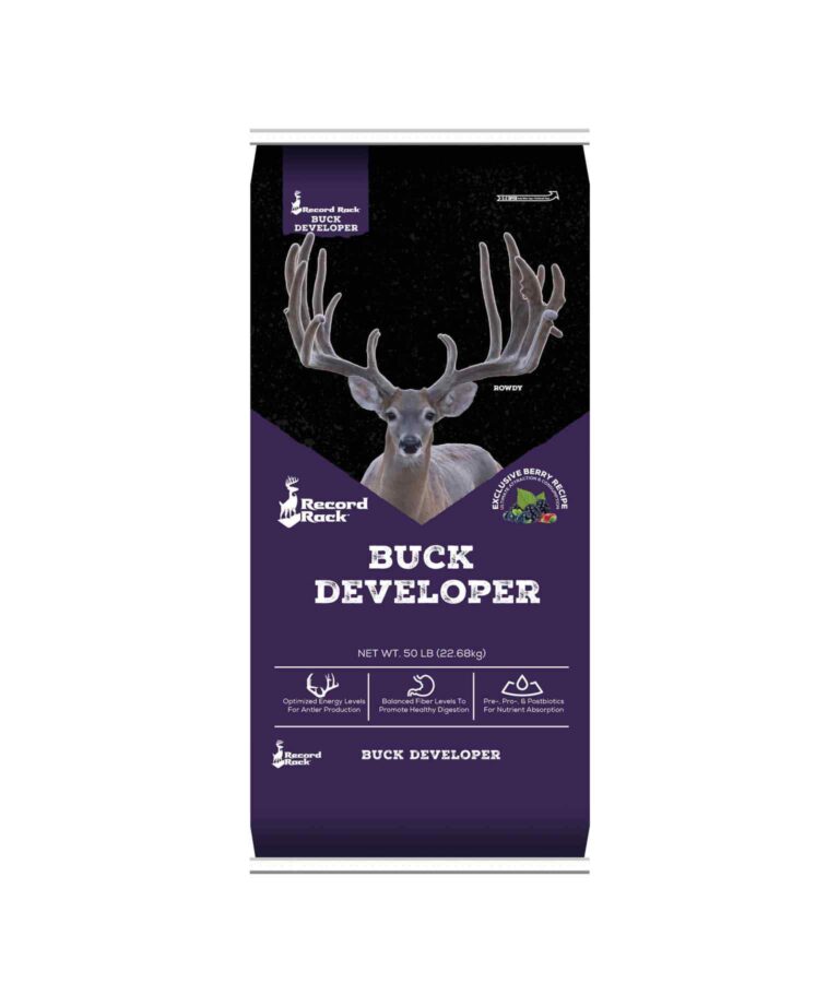 buck developer front of bag