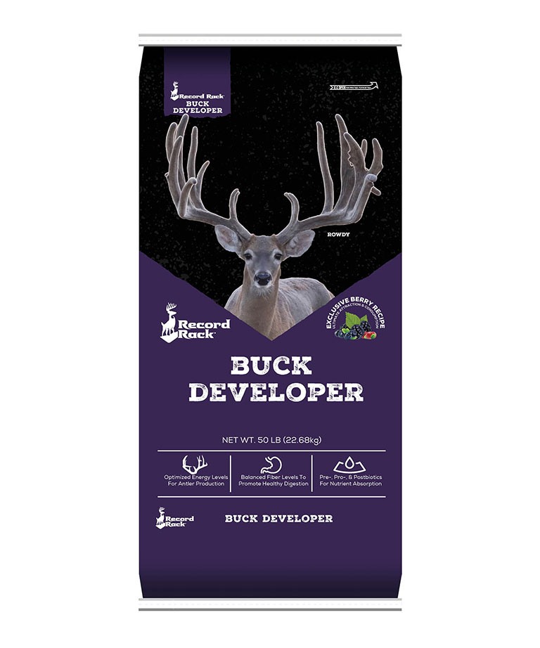 buck developer front of bag