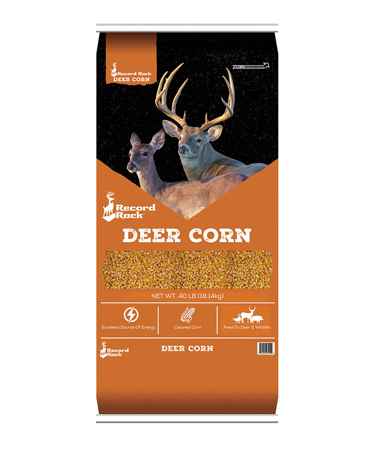 deer corn front of bag